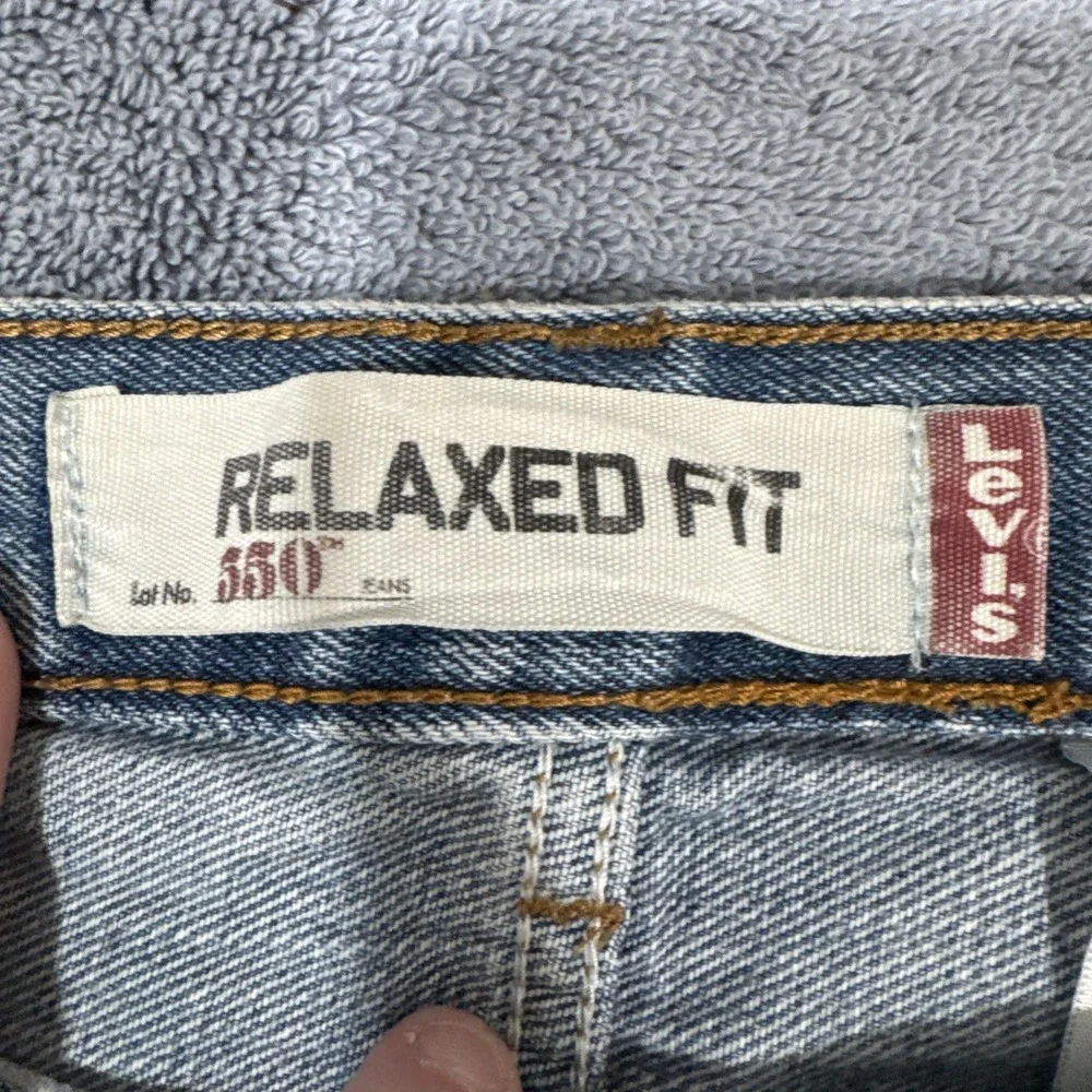 Levi's‎ 550 Jeans Mens 34x34 Blue Relaxed Fit Straight Leg Light Wash Vintage